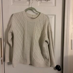 St. John's Bay Cream Cable Knit Sweater